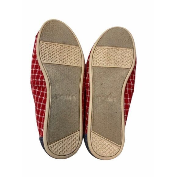 Tom’s Women's Flats Red and White Size Six - Picture 4 of 5